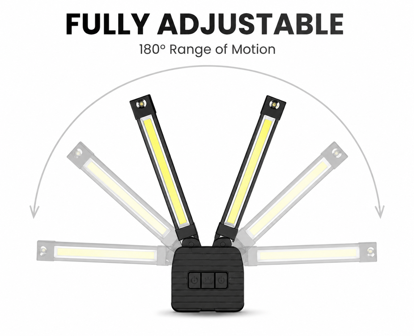 FlexBeam™ Pro Gym Light – Rechargeable Magnetic LED Light with 180° Adjustable Panels