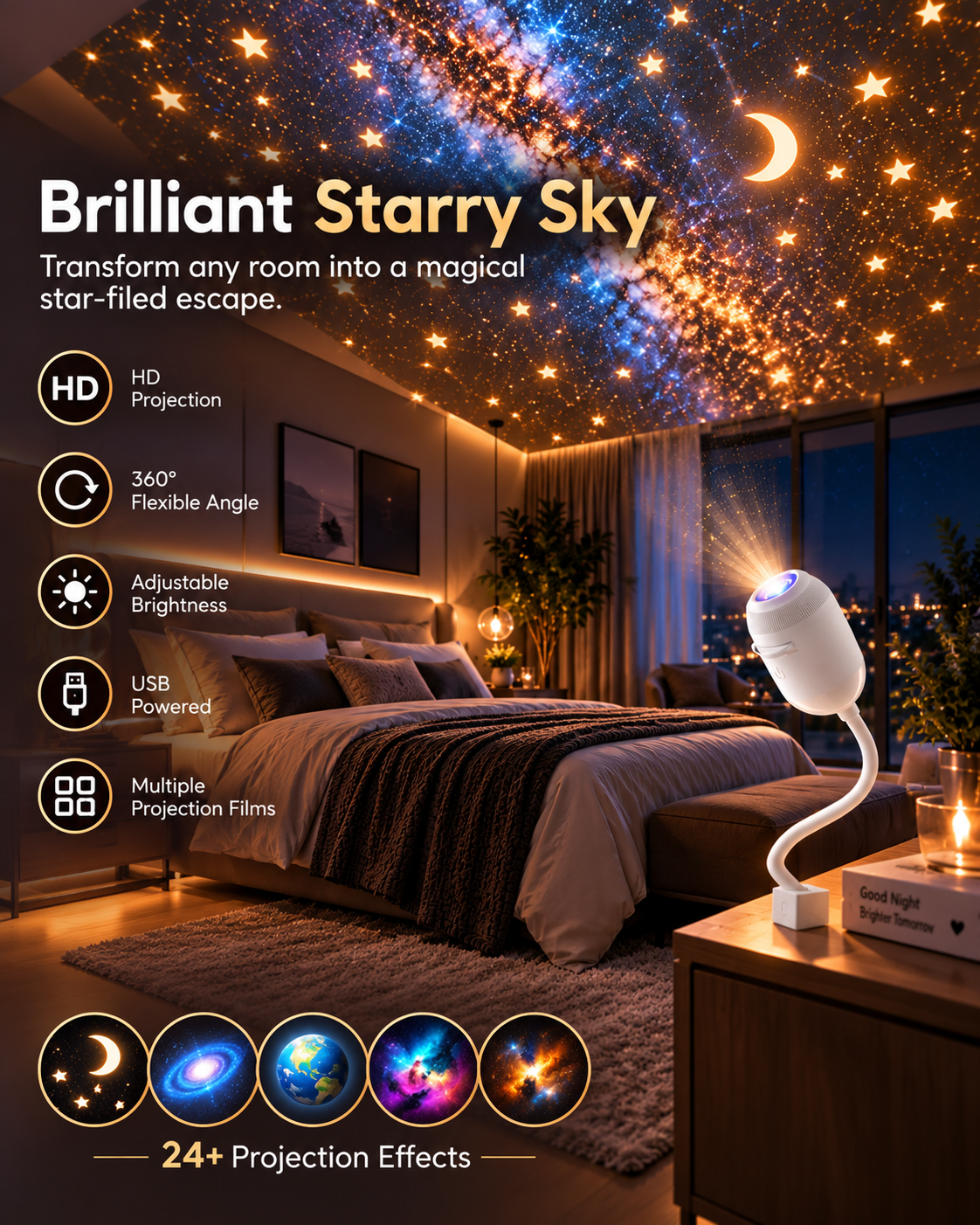 DreamBeam™ Magical Starry Sky Projector